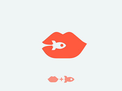 Lip and Rocket logo idea