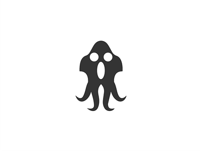 Ghost and Octopus Logo Idea creative icon idea logo logotype