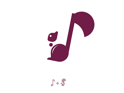 Music And Squirrel logo idea