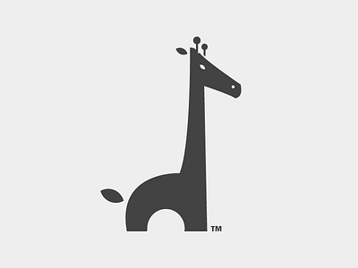 Jiraffe Logo TM animal art creative icon idea jiraffe logo logotype tm