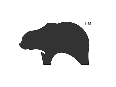 Bear TM animal bear clean icon idea logo logoidea logotype neat