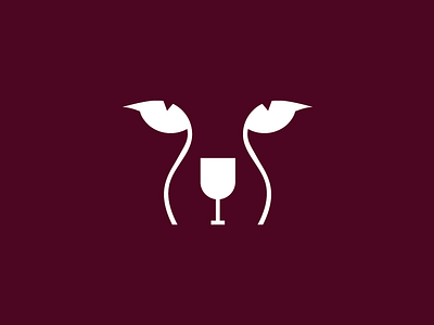 Wine and Cheetah logo idea art cheetah clean concept art creative idea logo logotype wine