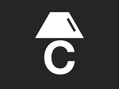 C Stencil Lamp Company Logo Concept