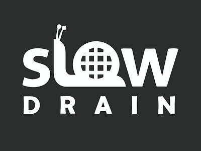 Slow Drain logo concept company icon idea logo neat plimbing snail