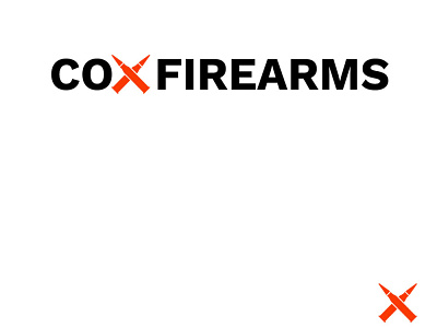 COX FIREARMS claen firearms logo.logotype neat sketch
