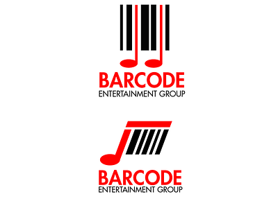 Barcode Entertainment group barcode claen entertainment logo logo design.idea neat