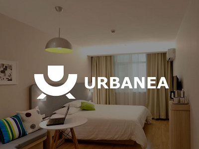 Urbanea logo concept 05 chair creative geomtaric logo sofa