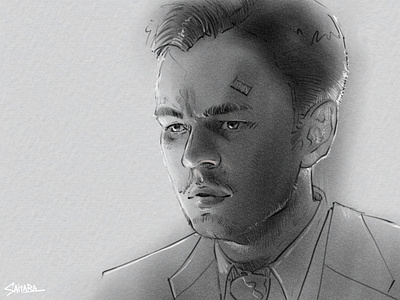 ShutterIsland actor artoftheday artwork blackandwhite characterdesign digital drawing existential expression fanart illustration krita leonardo leonardodicaprio movie pencil portrait shutterisland sketch