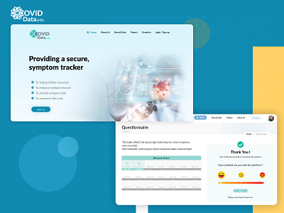 Covid-Data Landing page