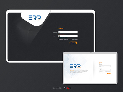 ERP system login clean creative design graphic innovation inspiration login page logo user experience user interface webdesign