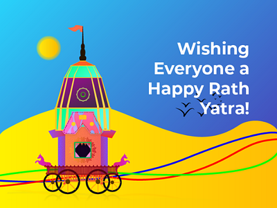 Rath Yatra chariot design festival graphic hindu hinduism illustration india jagannath puri rath temple yatra