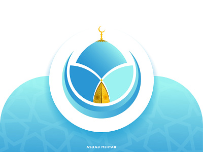 Mosque Logo Design arabic logo design gradient icon identity inspiration islam islamic design logo mosque muslim