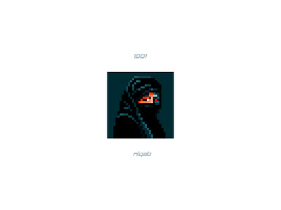 993 1001 niqab character design illustration illustration art nft opensea orient pixel pixelart terminator uzbekistan