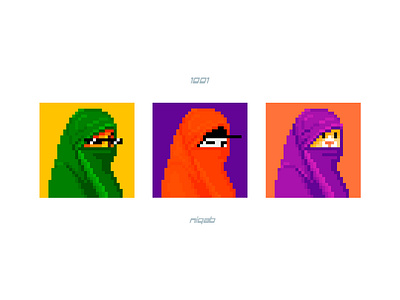 985/984/983 1001niqab character design illustration illustration art nfr opensea pixel pixelart uzbekistan