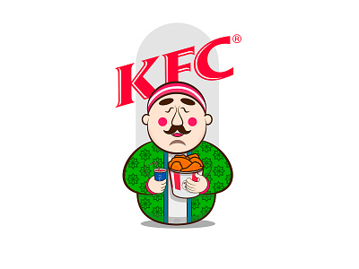 dodaman KFC 2d art character character art dodalook illustration illustration art kfc people vector