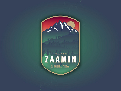 Zaamin design illustration logo uzbekistan zaamin