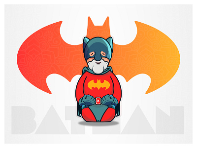 Batman 2d art batman character character art design dodalook illustration illustration art people uzbekistan vector