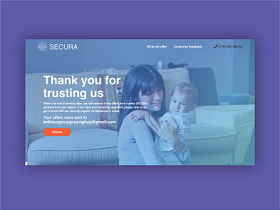 Secura Website frontend ui ux web design