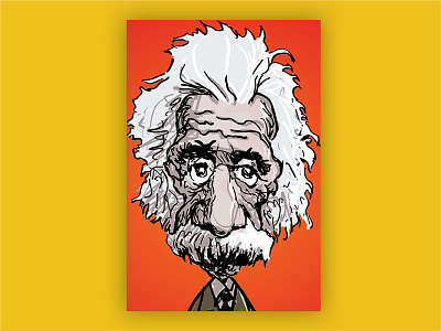 Albert Einstein illustration