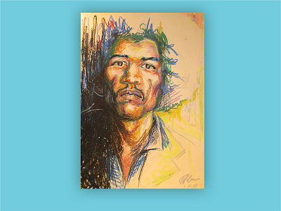 Jimi Hendrix pastels