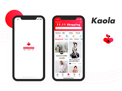 kaola community app design