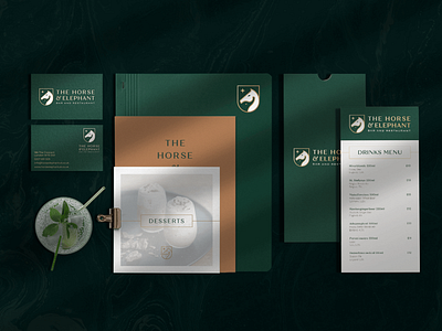 The Horse & Elephant Bar & Restaurant luxury stationery