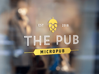 The Pub Logo and Brand Identity bar brand identity broadstairs designer for hire graphic design logo logo design pub shop signage