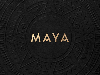 Maya Brand Identity Design brand identity brand identity design branding design designer for hire embossed gold graphic design logo logo design luxury branding luxury design mayan media mexican restaraunt