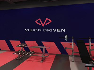 Vision Driven Gym Signage logo inspiration