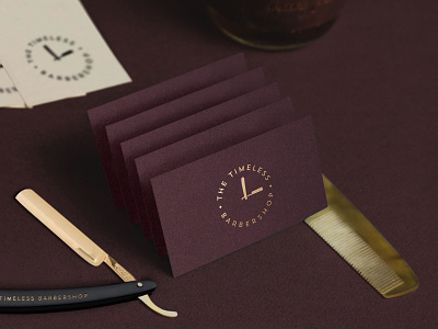 The Timeless Barbershop Business Cards