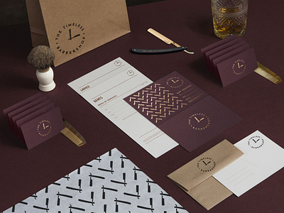 The Timeless Barbershop Stationery💈