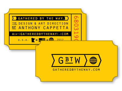 Business Card Idea business card identity ticket