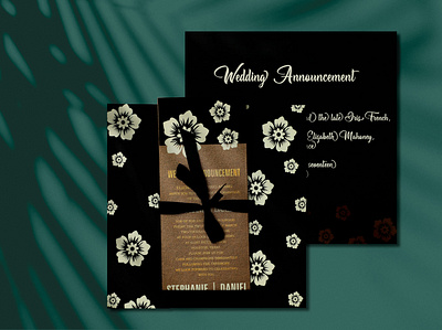 BLACK MATTE FLORAL THEMED - SCREEN PRINTED WEDDING INVITATION designerweddingcards designerweddinginvitations indianweddingcards weddingcardsindia weddinginvitationsonline