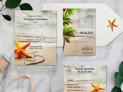 Nautical Starfish - IndianWeddingCards