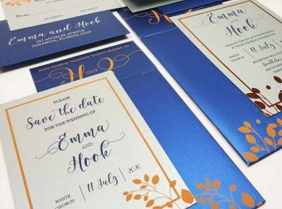 BLUE SILVER SHIMMERY FOIL STAMPED WEDDING INVITATION indianweddingcards modernweddinginvitations premiuminvitations uniqueweddingcards weddingcards weddinginvitations