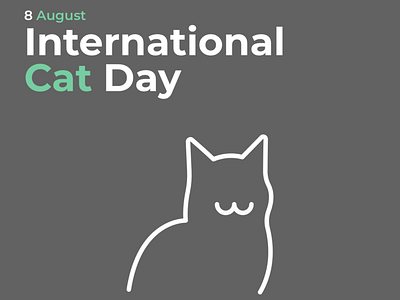 International Cat Day cat day cat illustration design icon illustration