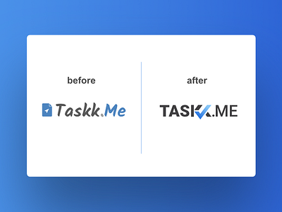 Taskk.Me Logo Redesign icon logo logo design logotype typhography