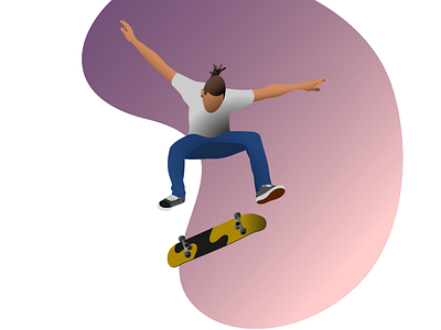 Skaterboy design illustration illustrator ink art ink drawing inkscape skate skater vector