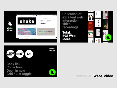 Webs.Video | Collection of excellent web interaction