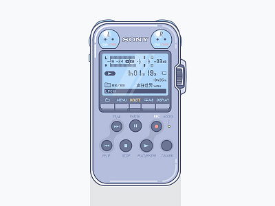 Sony PCM-M10 Portable Audio Recorder audio clean illustration pcm m10 portable recorder sony