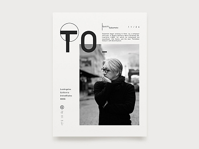 The Poster of about Ryuichi Sakamoto by Yancy Min on Dribbble