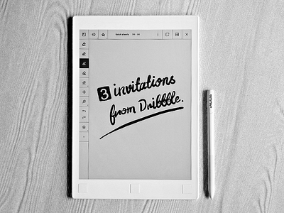 3 Invitations From Dribbble dribbble handwriting invitations remarkablepaper type