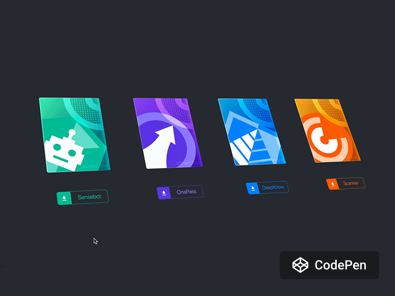 The Handbook Download Animation (CodePen) animation book button code codepen colorful css download hover html