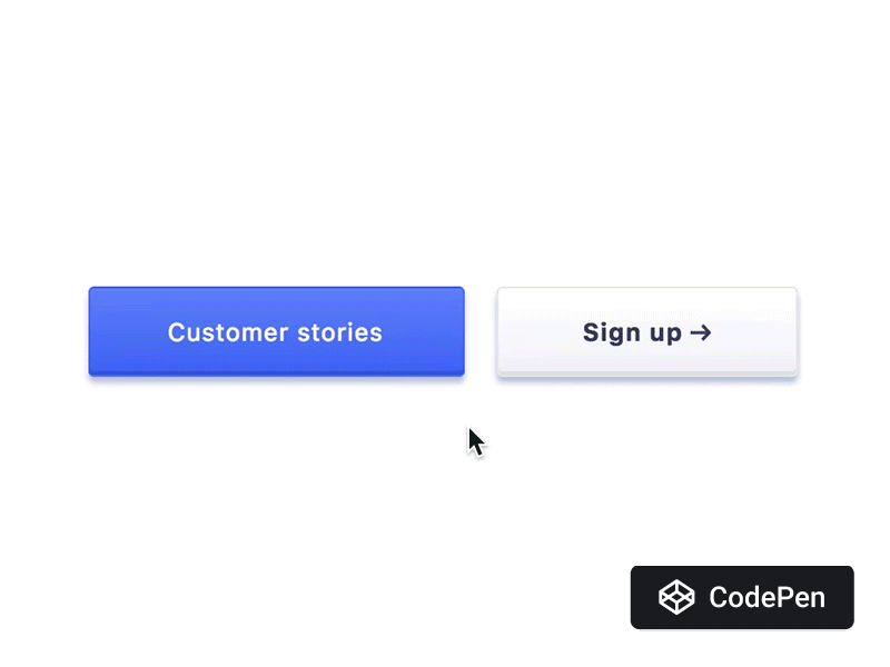 The button for all-new geetest.com active animation button code codepen css hover html landingpage website