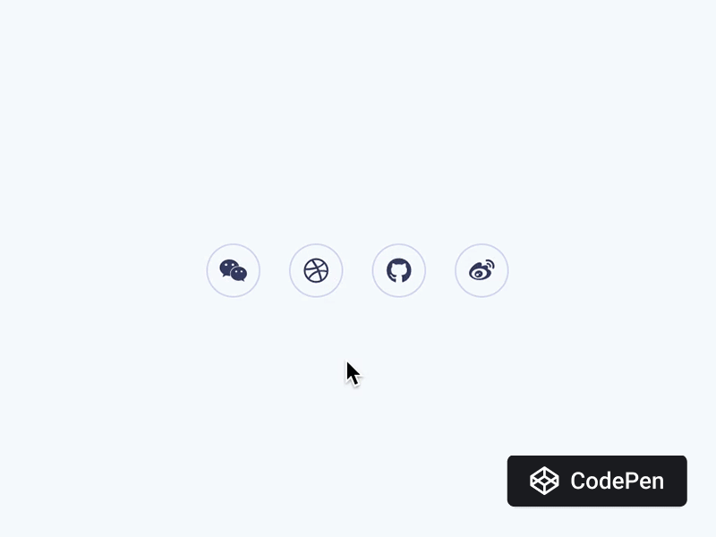 Icon-link hover animation for all-new  by Yancy Min for GeeTest  on Dribbble