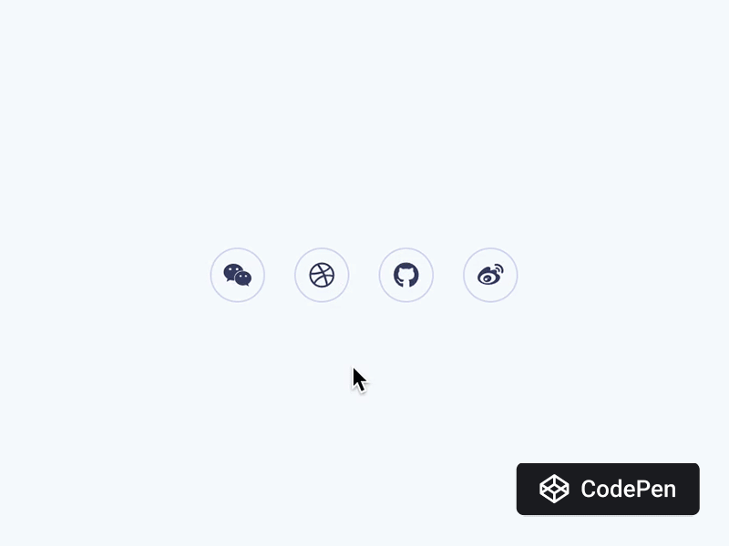 Icon-link hover animation for all-new geetest.com animation clean code codepen css hover html icon qrcode web