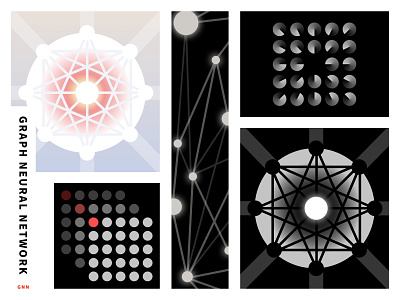 Graph Neural Network abstract code dots geometry graphic graphic design icon illustration lines loop technology