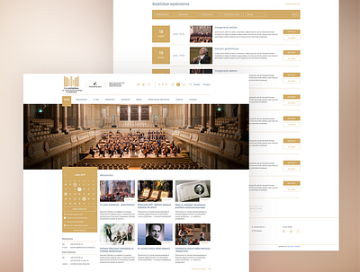 Philharmonic website branding design flat menu bar philharmonic ui ux vector web webdesig website