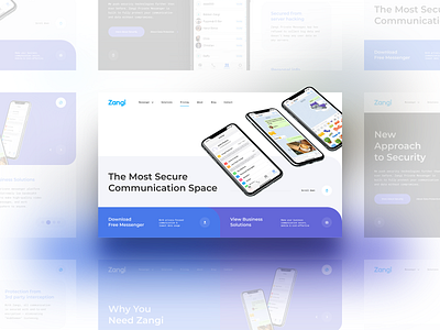 Landing page design concept