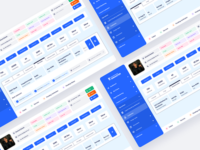 CRM dashboard design